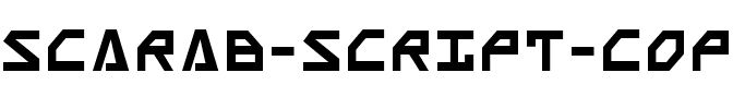 Scarab Script Regular.ttf