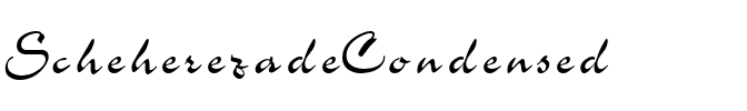 ScheherezadeCondensed Regular.ttf