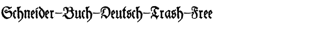 Schneider Buch Deutsch Trash Free Regular.ttf