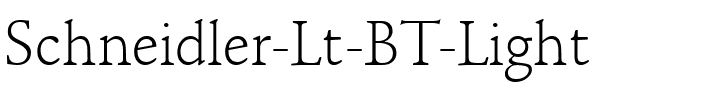 Schneidler Lt BT Light.ttf