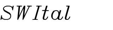 SWItal Regular.ttf