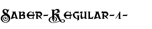 Saber Regular Regular.ttf