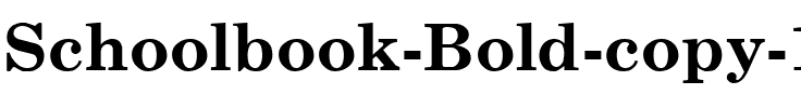 Schoolbook Bold.ttf
