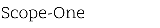Scope One Regular.ttf
