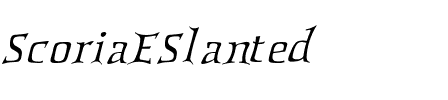 ScoriaESlanted Regular.ttf
