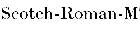 Scotch Roman MT Regular.ttf