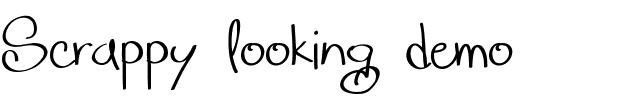 Scrappy looking demo Normal.ttf