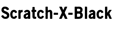 Scratch X Black Regular.ttf