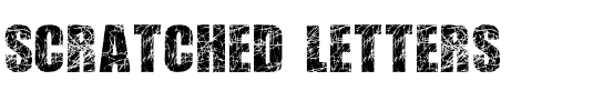 Scratched Letters Regular.ttf
