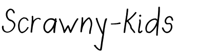 Scrawny Kids Handwriting.ttf