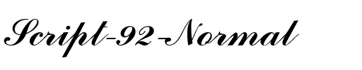 Script 92 Normal.ttf
