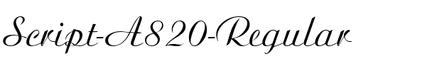 Script-A820 Regular.ttf