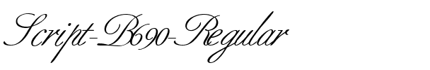 Script-B690 Regular.ttf