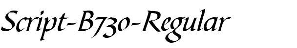 Script-B730 Regular.ttf