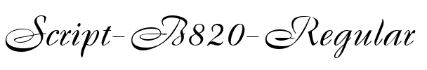Script-B820 Regular.ttf