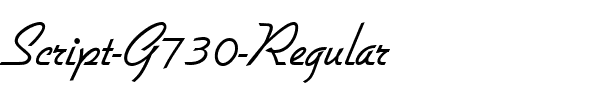 Script-G730 Regular.ttf