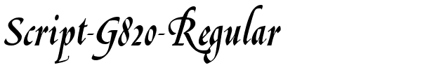 Script-G820 Regular.ttf