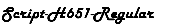 Script-H651 Regular.ttf