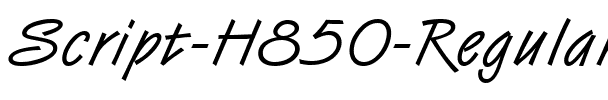 Script-H850 Regular.ttf