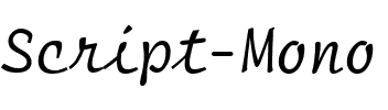 Script Mono Regular.ttf