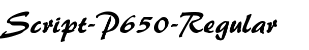 Script-P650 Regular.ttf