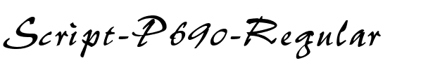Script-P690 Regular.ttf
