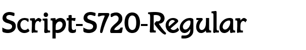 Script-S720 Regular.ttf