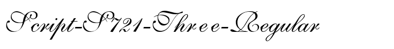 Script-S721-Three Regular.ttf