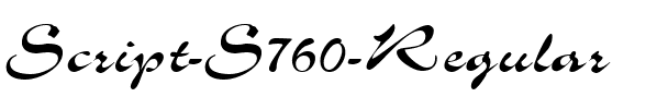 Script-S760 Regular.ttf