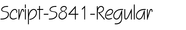Script-S841 Regular.ttf