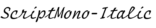 ScriptMono Italic.ttf