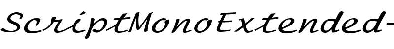 ScriptMonoExtended Italic.ttf