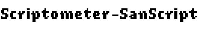 Scriptometer SanScript.ttf