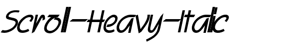 Scroll Heavy Italic.ttf