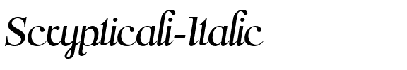 Scrypticali Italic Scrypticali Italic.ttf
