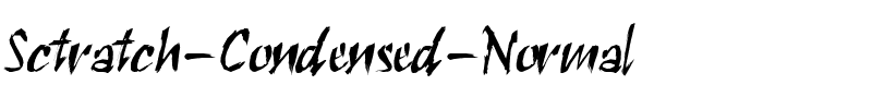 Sctratch-Condensed  Normal.ttf