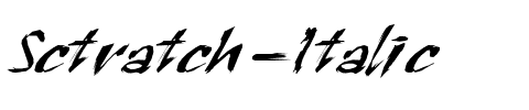 Sctratch  Italic.ttf