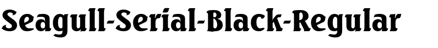 Seagull-Serial-Black Regular.ttf