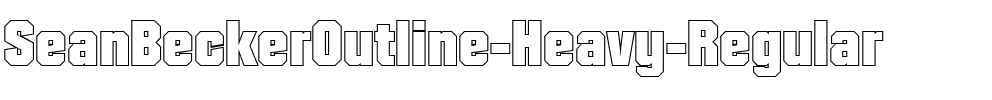 SeanBeckerOutline-Heavy Regular.ttf