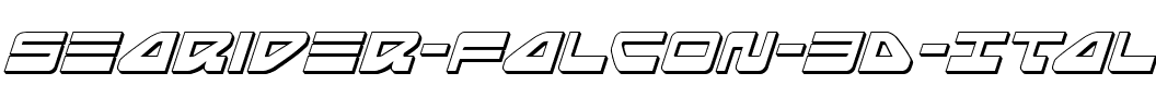 Searider Falcon 3D Italic Italic.ttf