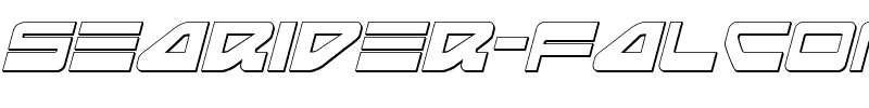 Searider Falcon 3D Italic Italic.ttf