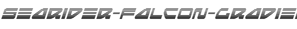 Searider Falcon Gradient Italic Italic.ttf