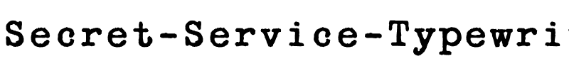 Secret Service Typewriter Normal.ttf