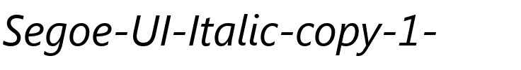 Segoe UI Italique.ttf
