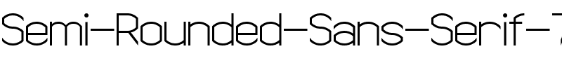 Semi Rounded Sans Serif 7 Regular.ttf