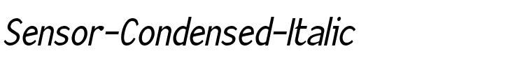 Sensor-Condensed Italic.ttf