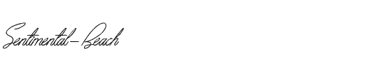 Sentimental Beach Regular.ttf