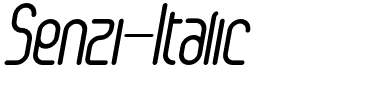 Senzi Italic.otf