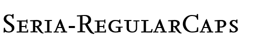 Seria-RegularCaps Regular.ttf