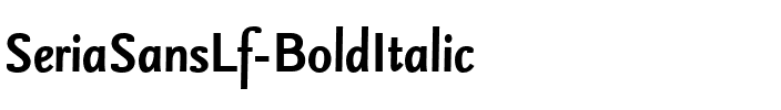 SeriaSansLf-BoldItalic Regular.ttf